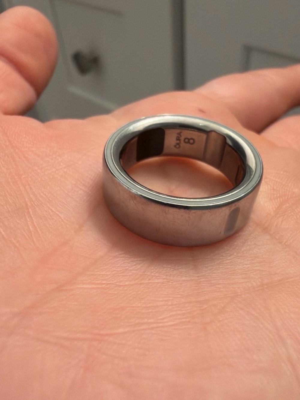 Oura Stainless Steel Dome Ring - Silver